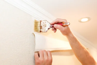 Pose de papier peint à Nohant-en-Goût — revêtements muraux et toiles de verre